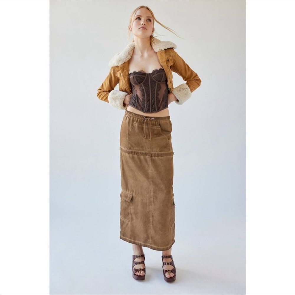 UO Cargo Midi Mini Convertible Skirt NWT